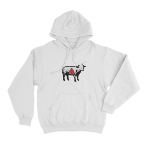 Lamb Unisex Hoodie White