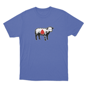 Lamb Unisex T Shirt Blue